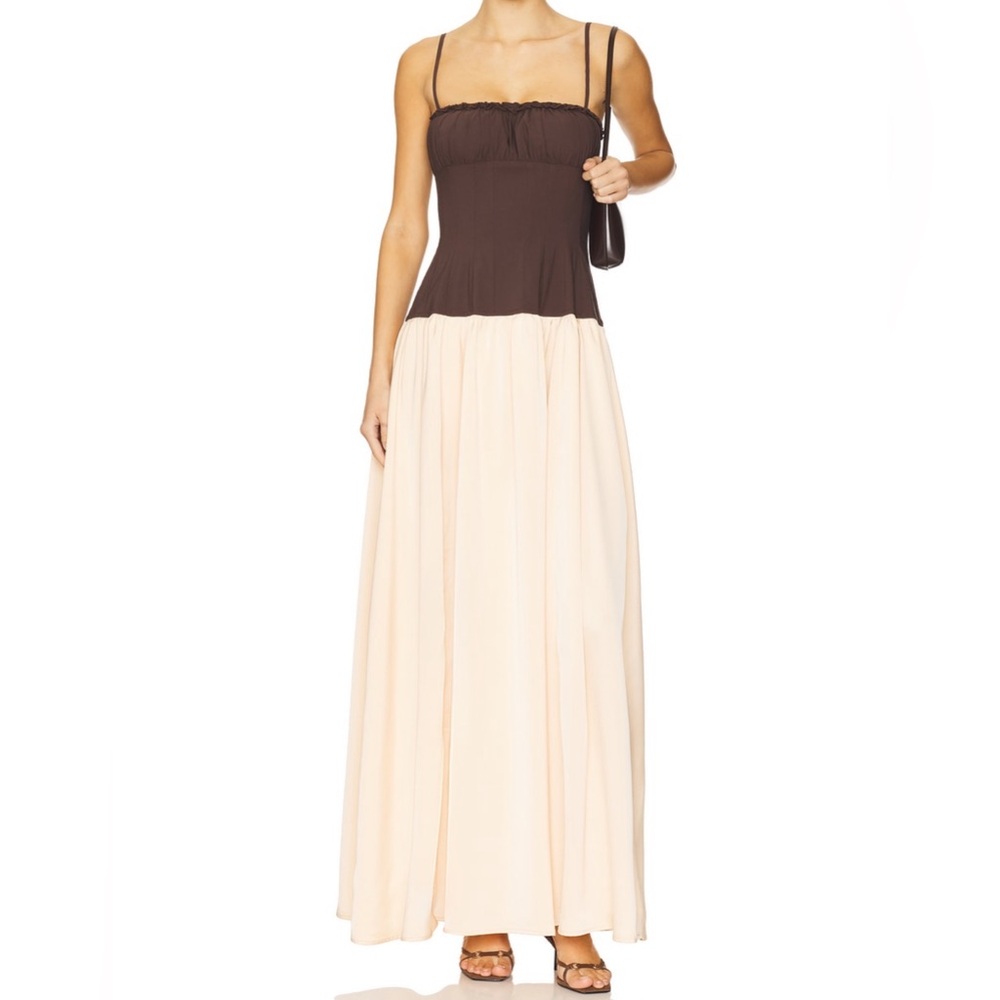 WeWoreWhat - Ruffle Corset Maxi Dress